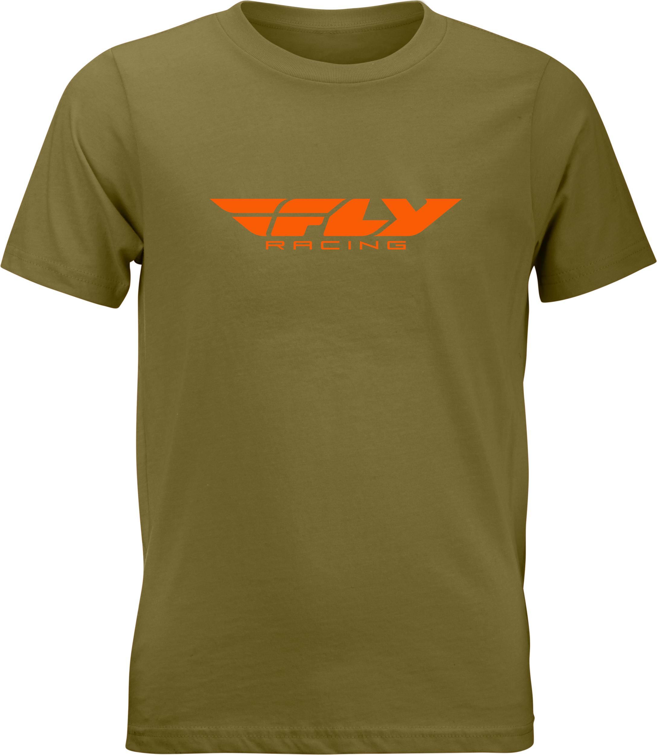Youth Fly Corporate Tee Olive/Orange Yl