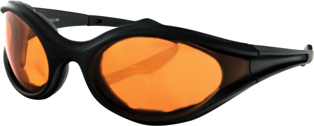 Foamerz Sunglasses Black W/Amber Lens