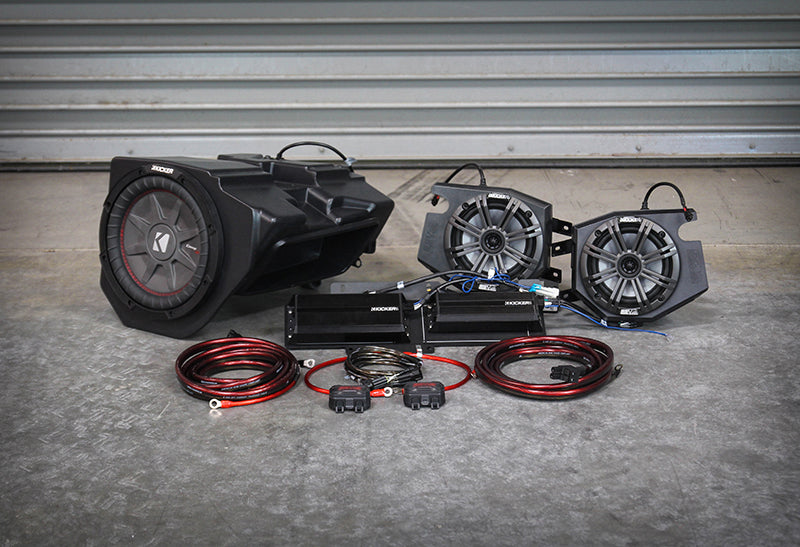 3 Kicker Speaker Kit Ride Command Rzr Dynamix 2/4