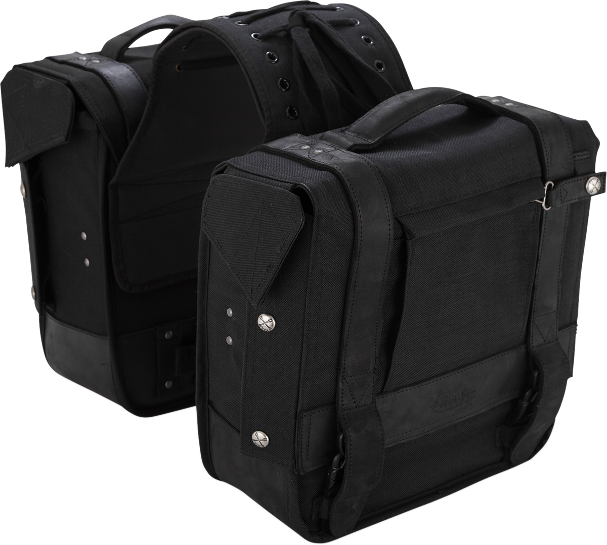 BURLY BRAND Throw-Over Saddlebag - Black B15-1002B