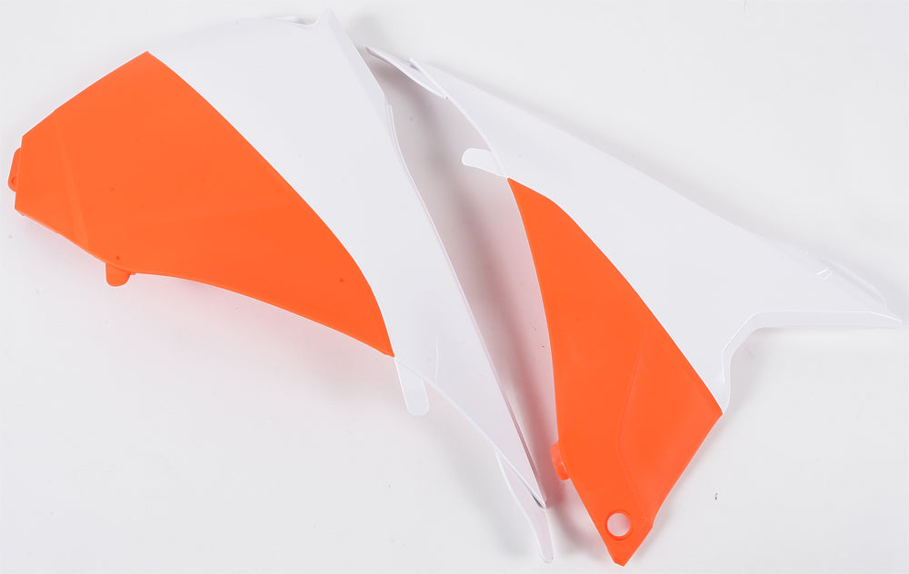 Airbox Covers White/Orange