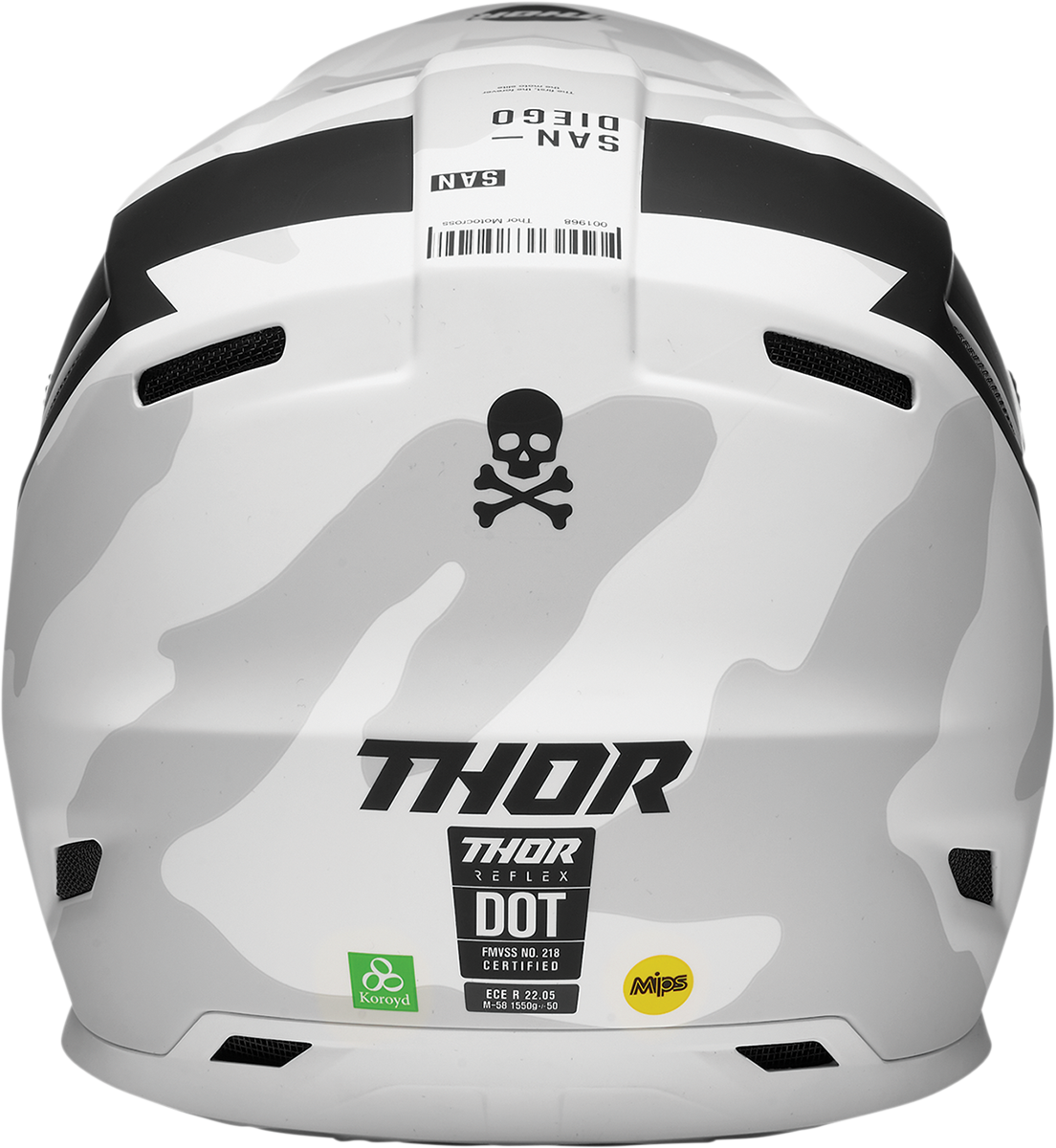 THOR Reflex Helmet - Cast - MIPS? - White/Black - XS 0110-7014