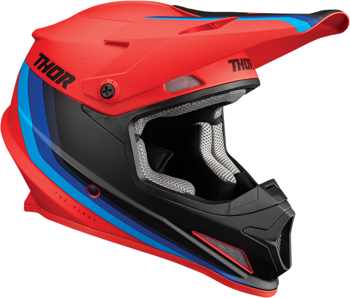 THOR Sector Helmet - Runner - MIPS? - Red/Blue - XS 0110-7296