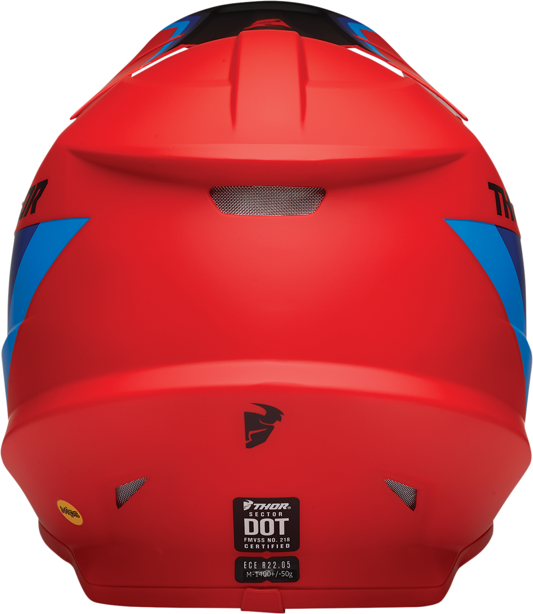 THOR Sector Helmet - Runner - MIPS? - Red/Blue - 2XL 0110-7301