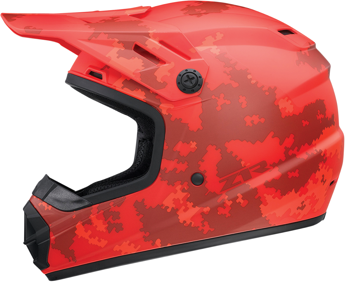 Z1R Youth Rise Helmet - Digi Camo - Red - Large 0111-1462