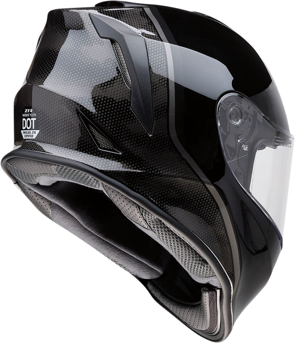 Z1R Youth Warrant Helmet - Kuda - Gloss Black - Small 0102-0245
