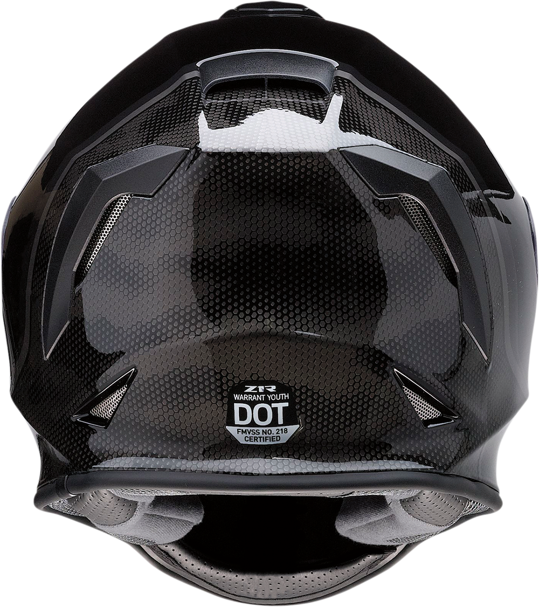 Z1R Youth Warrant Helmet - Kuda - Gloss Black - Large 0102-0247