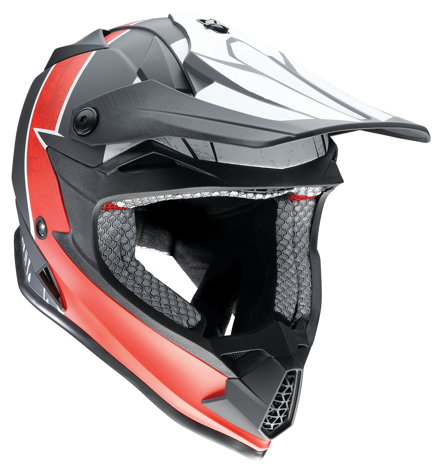Z1R Youth F.I. Helmet - Fractal - MIPS? - Matte Black/Red - Small 0111-1517