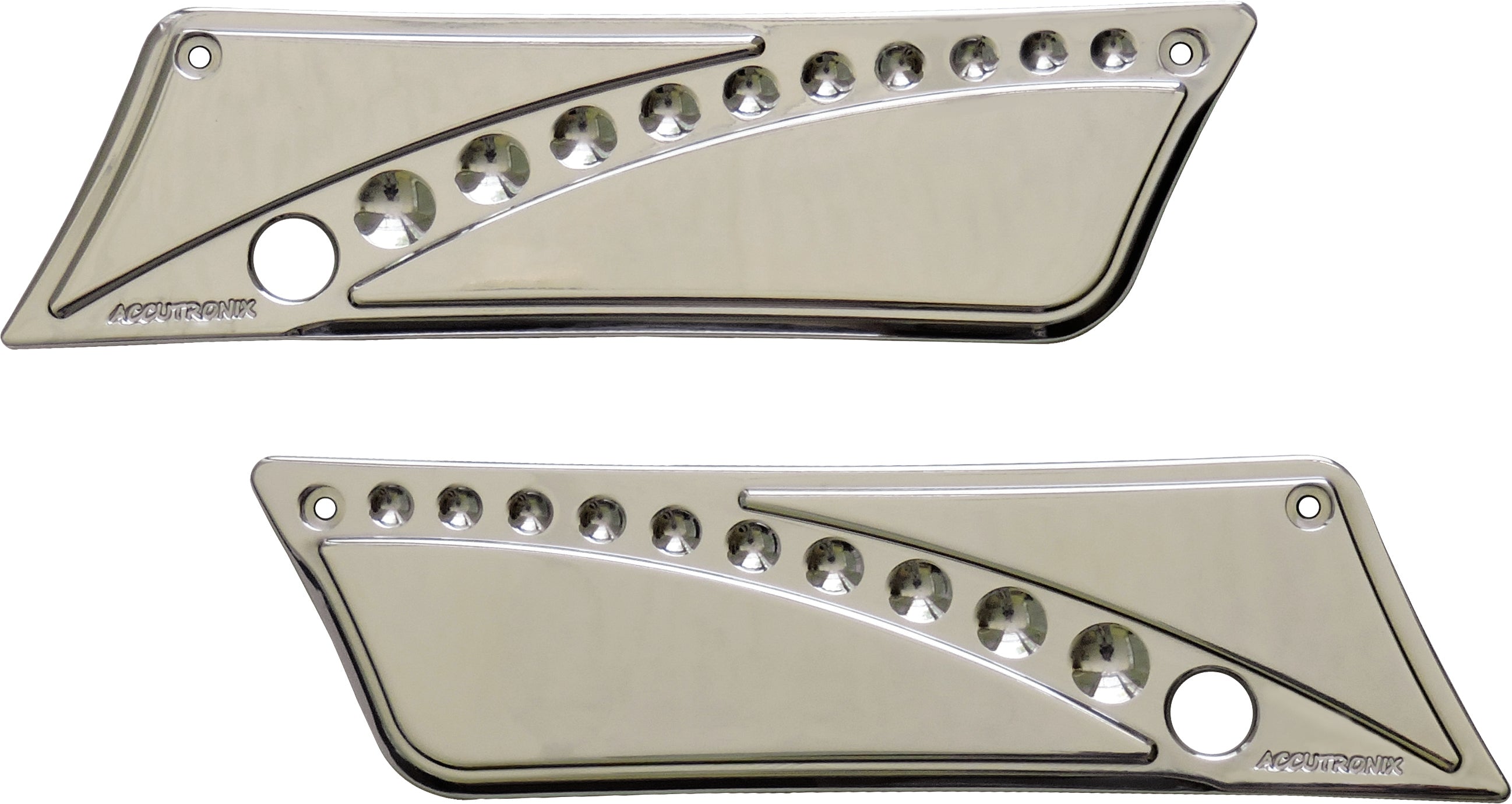 Drilled Latch Covers Flt 93 13 Chrome