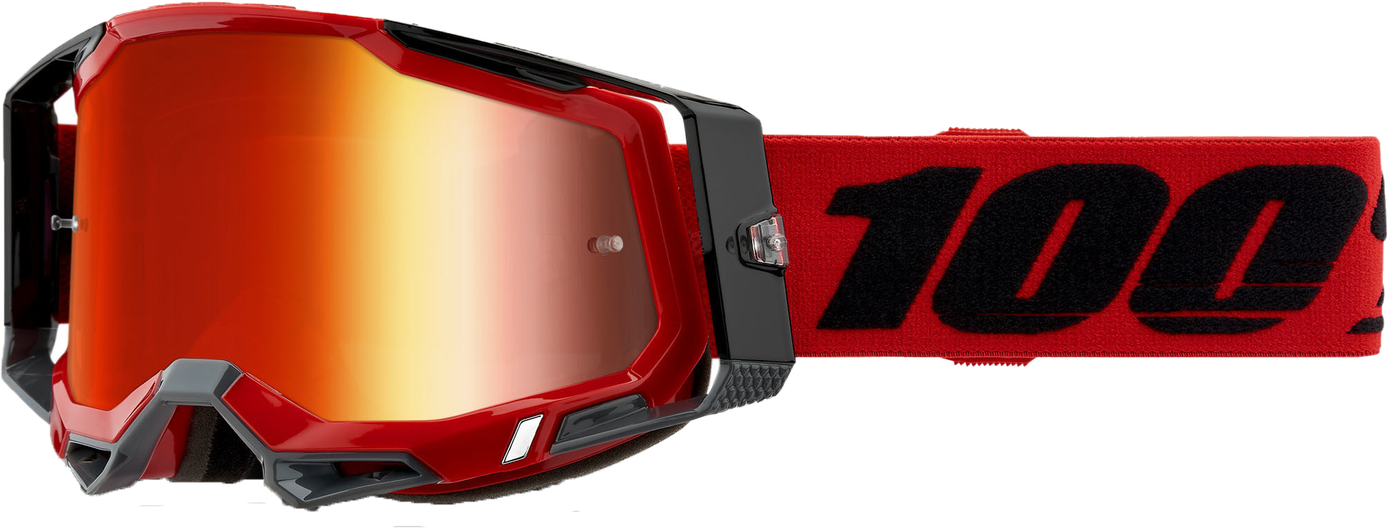 Racecraft 2 Goggle Red Mirror Red Lens