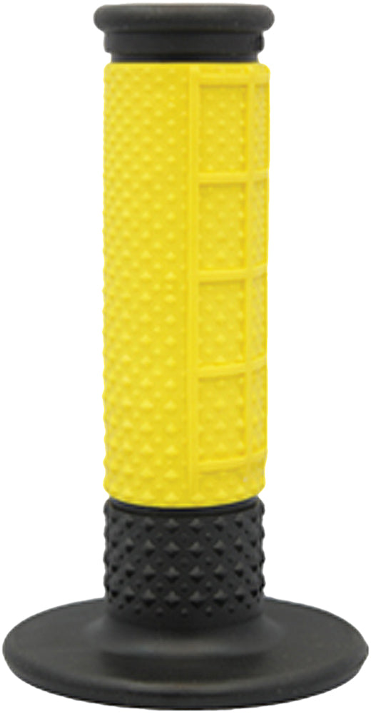 X.9 Half Waffle Grips Yellow/Black - Cyclemax Parts