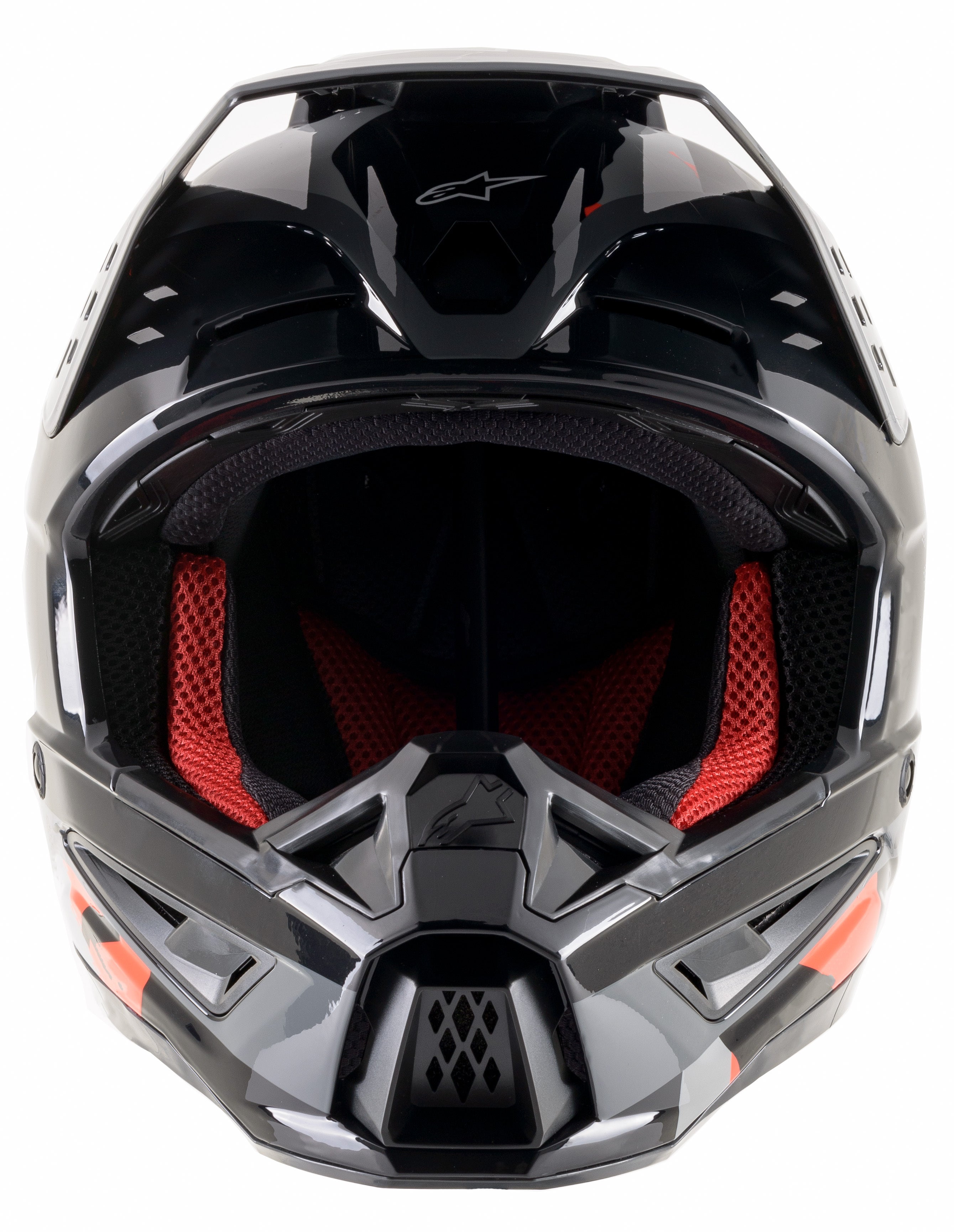 S M5 Rover Helmet Anthracite/Red Fluo/Camo 2x