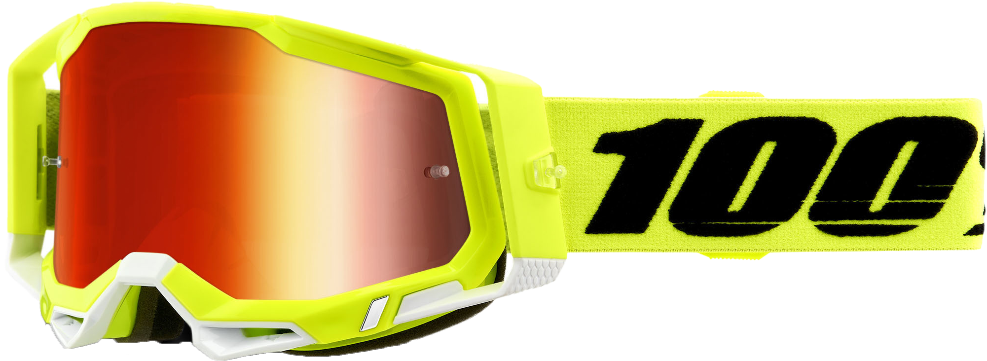 Racecraft 2 Goggle Yellow Mirror Red Lens