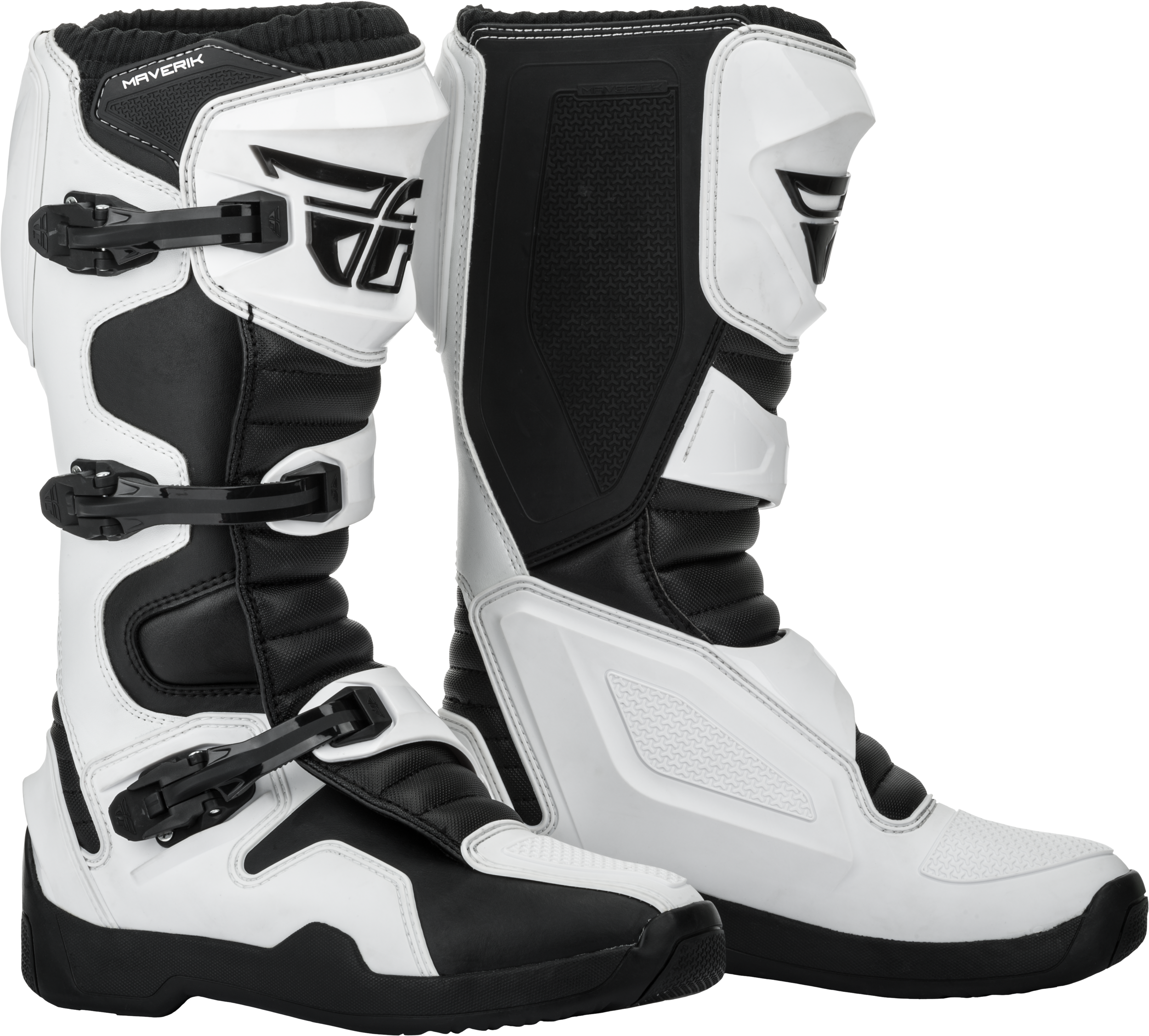 Maverik Boots White/Black Sz 14