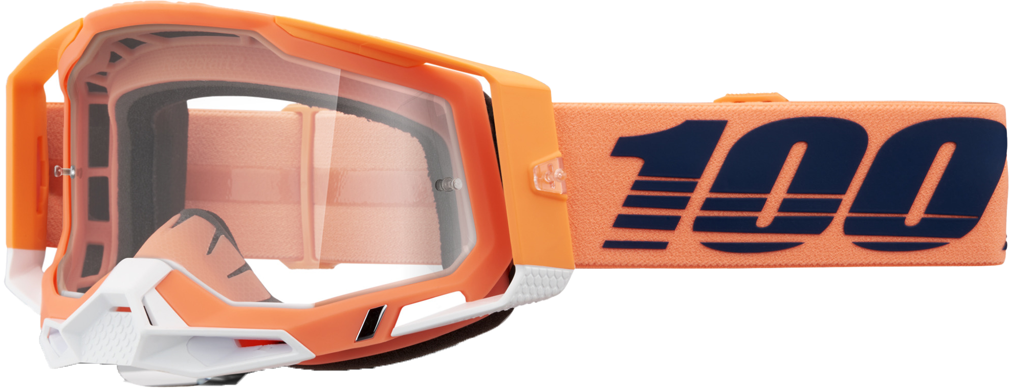 Racecraft 2 Goggle Coral Clear Lens