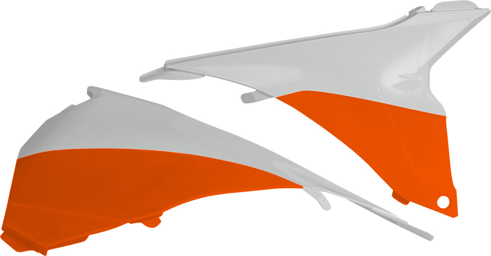 Airbox Covers White/Orange