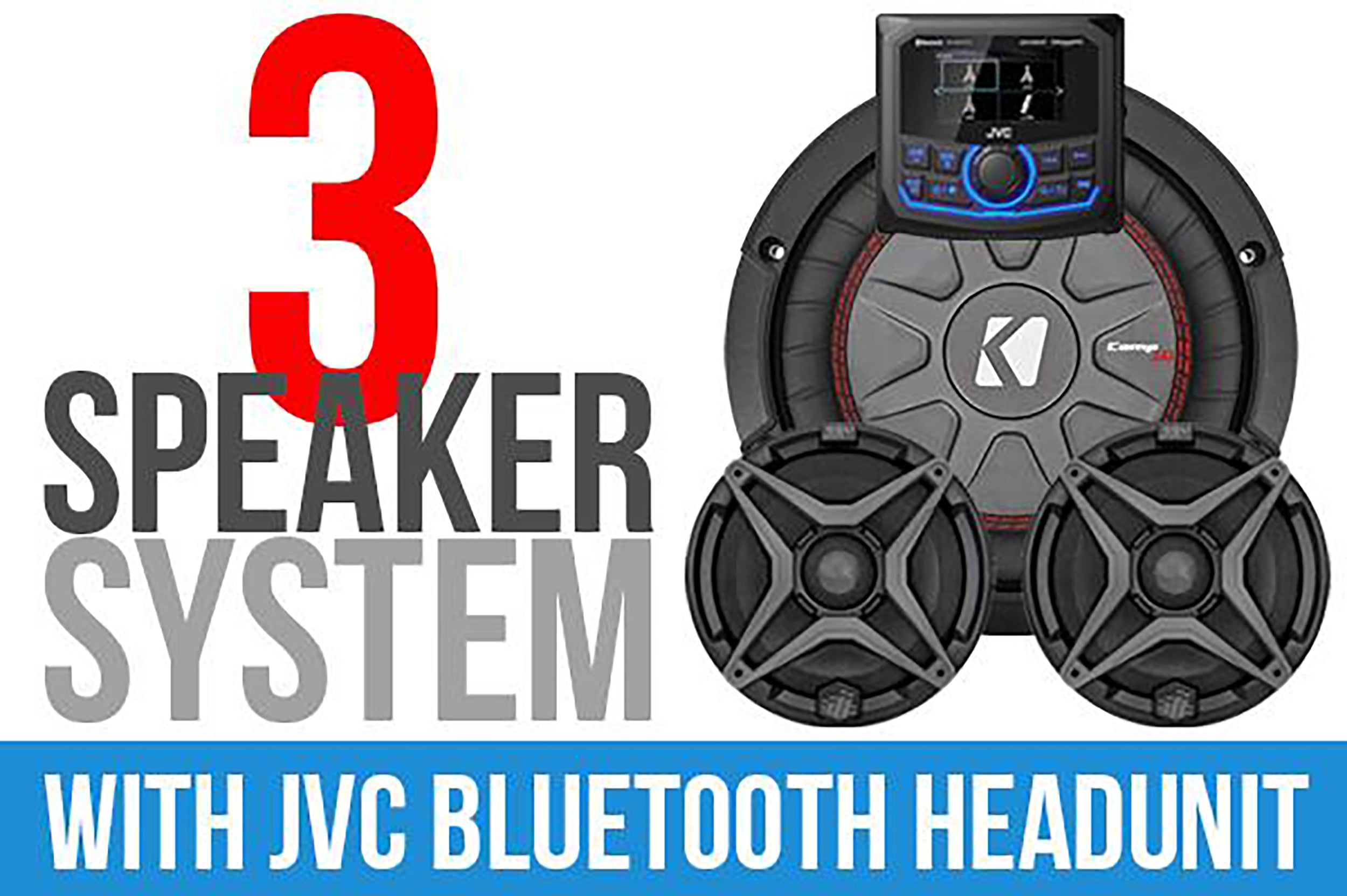 3 Speaker Plug And Play Kit With Jvc Mr1 Receiver