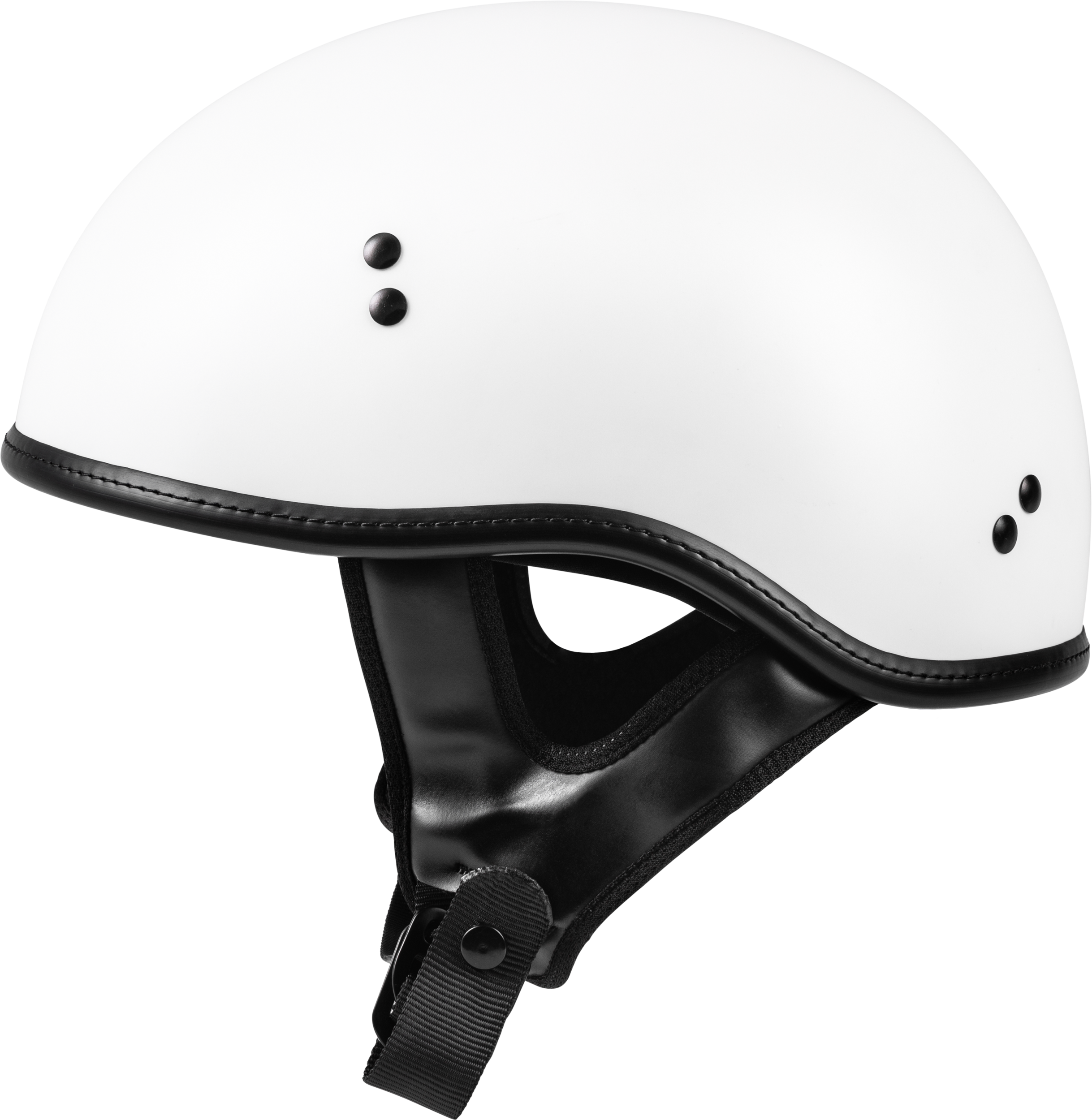 .357 Solid Half Helmet Matte White Md