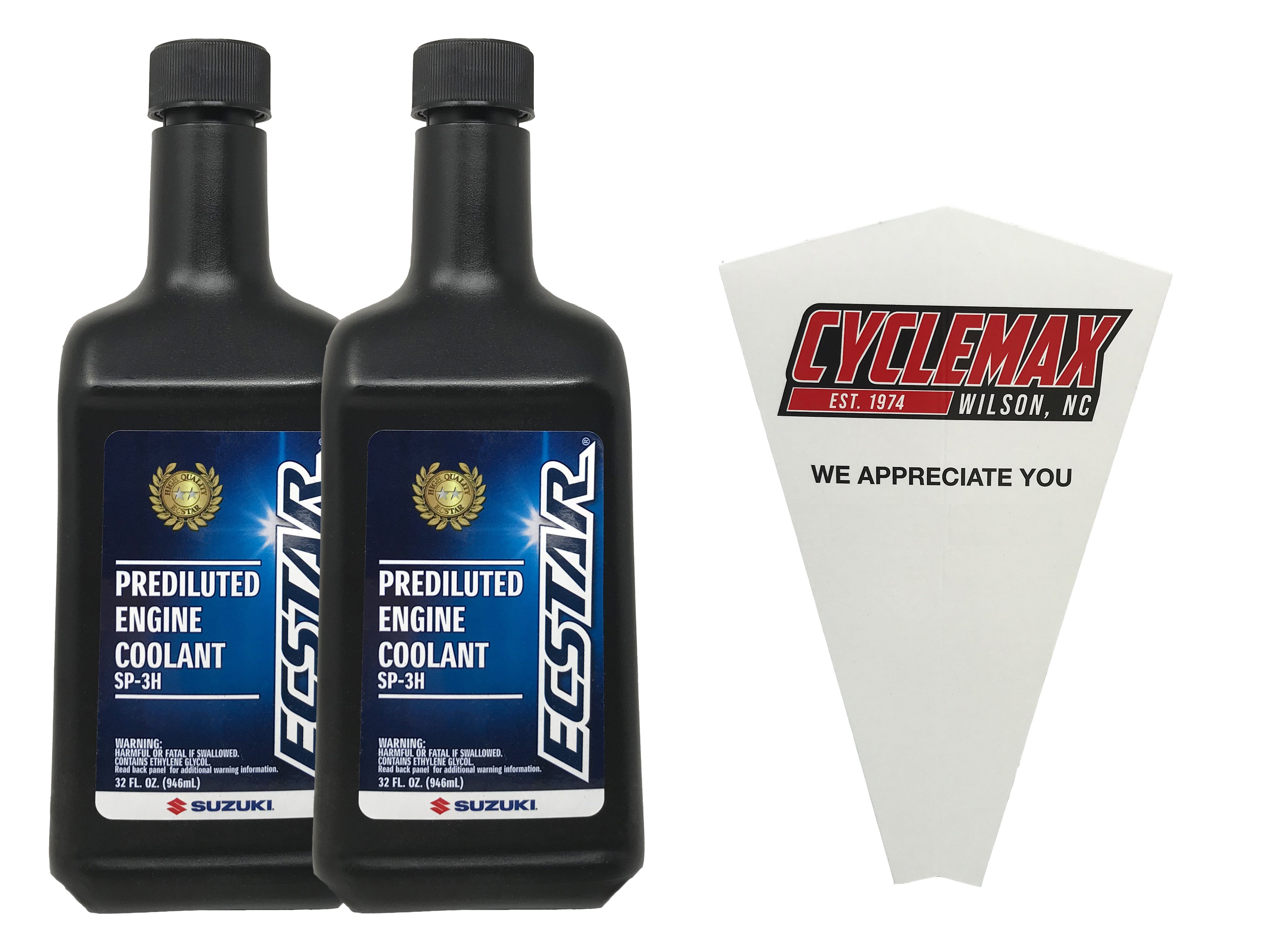 Cyclemax Two Pack for Suzuki Ecstar R5000 10W-40 4-Stroke Engine Oil 990A0-01E10-01Q Contains Two Quarts and a Funnel