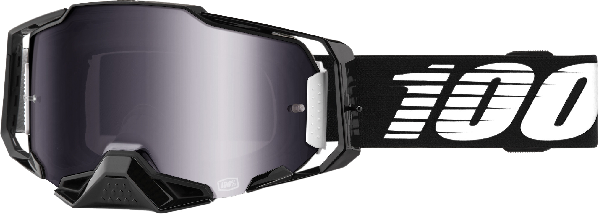 Armega Goggle Black Mirror Silver Flash Lens