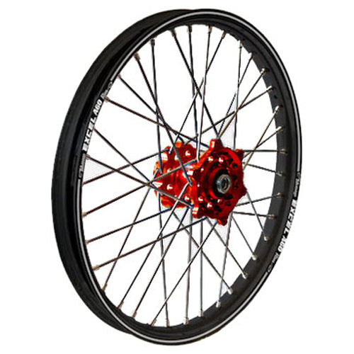 Front Wheel 1.40 X 17 Red Hub Black Rim
