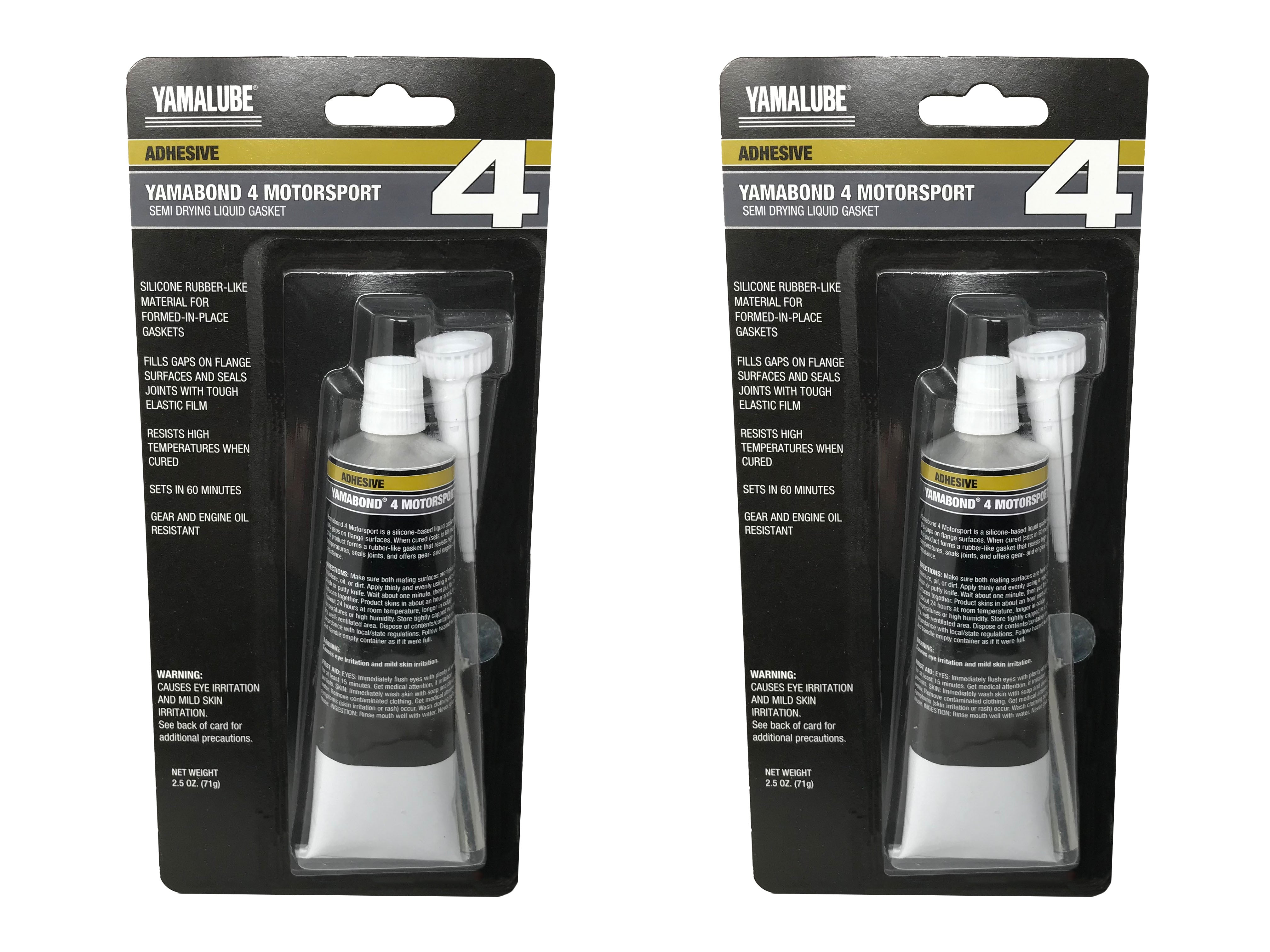 Cyclemax Two Pack for Yamaha Semi Drying Liquid Gasket ACC-BOND4-MC-00 Contains Two 2.5oz Tubes and a Funnel