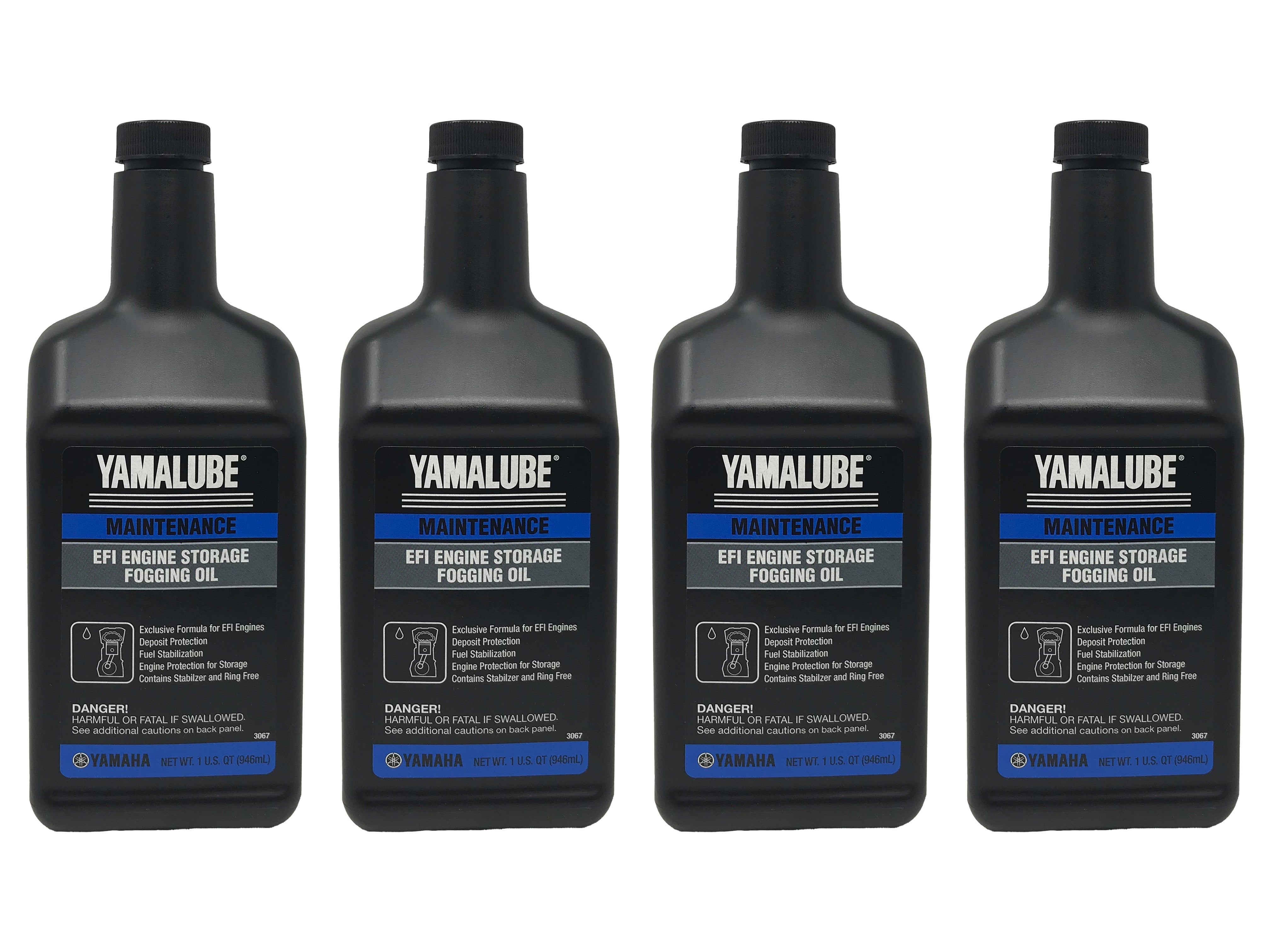 Four Pack Yamaha Yamalube EFI Engine Storage Fogging Oil ACC-STORR-IT-32 Contains Four Quarts