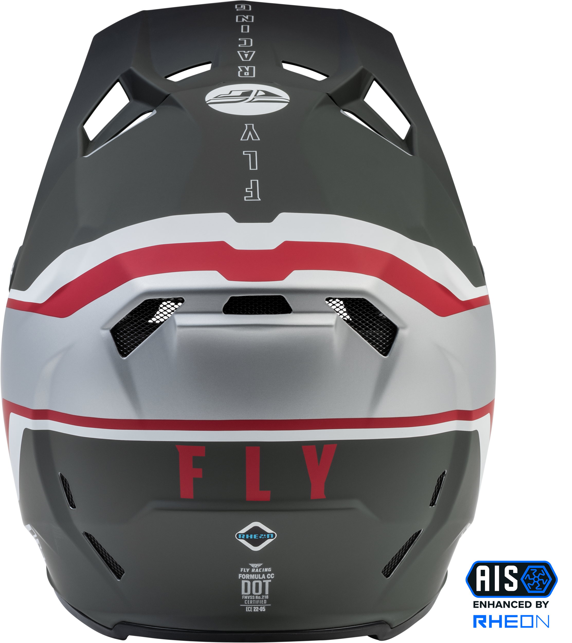 Youth Formula Cc Driver Helmet Matte Sil/Red/Wht Yl