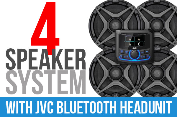 4 Speaker Plug And Play Kit With Jvc Mr1 Receiver