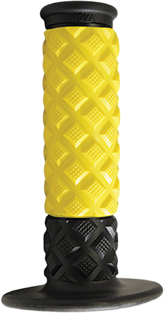 X.7 Diamond Pillow Grips Yellow/Black - Cyclemax Parts