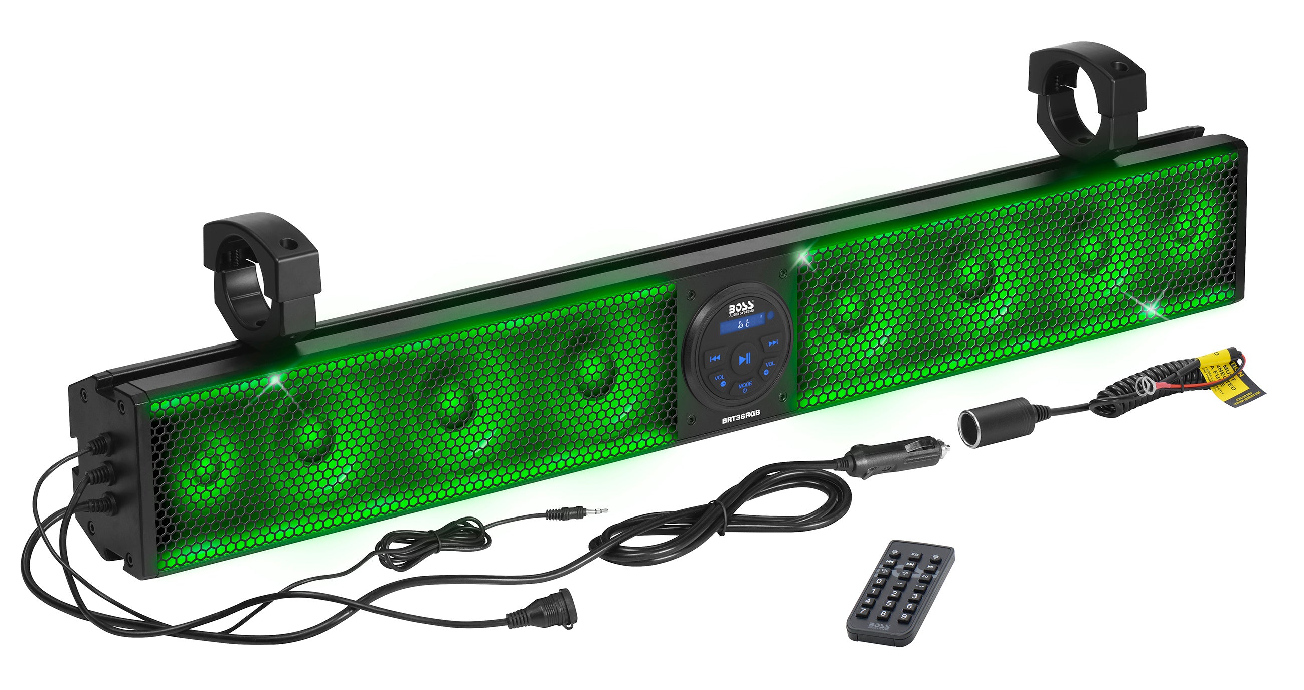 36" Riot Sound Bar With Rgb 8 Speakers Fits 1.5 2.0" Bars