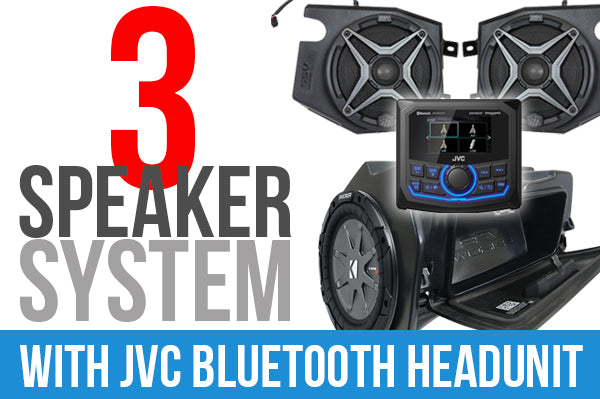 3 Speaker Plug And Play Kit W/ Jvc Mr1 Receiver And Camera