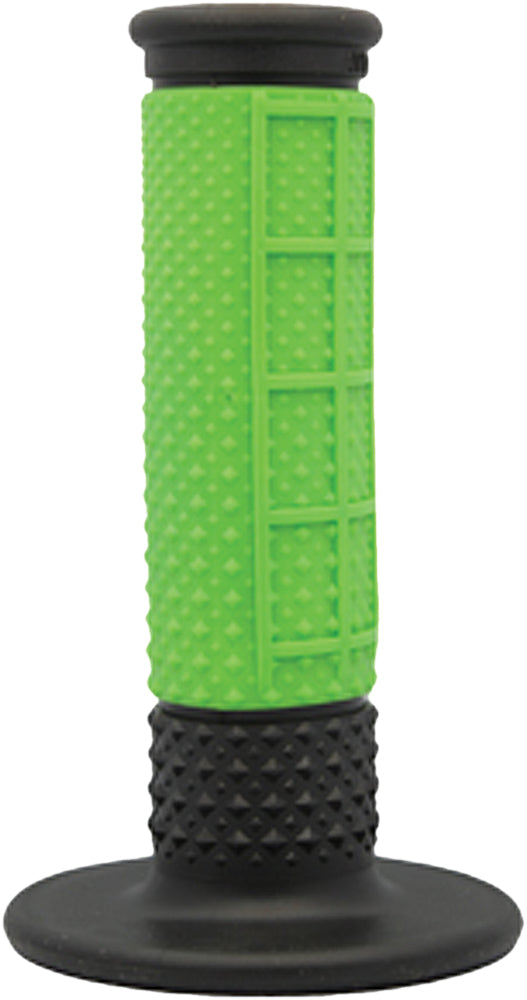 X.9 Half Waffle Grips Green/Black - Cyclemax Parts