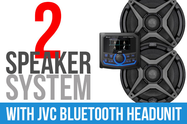 2 Speaker Plug And Play Kit With Jvc Mr1 Receiver