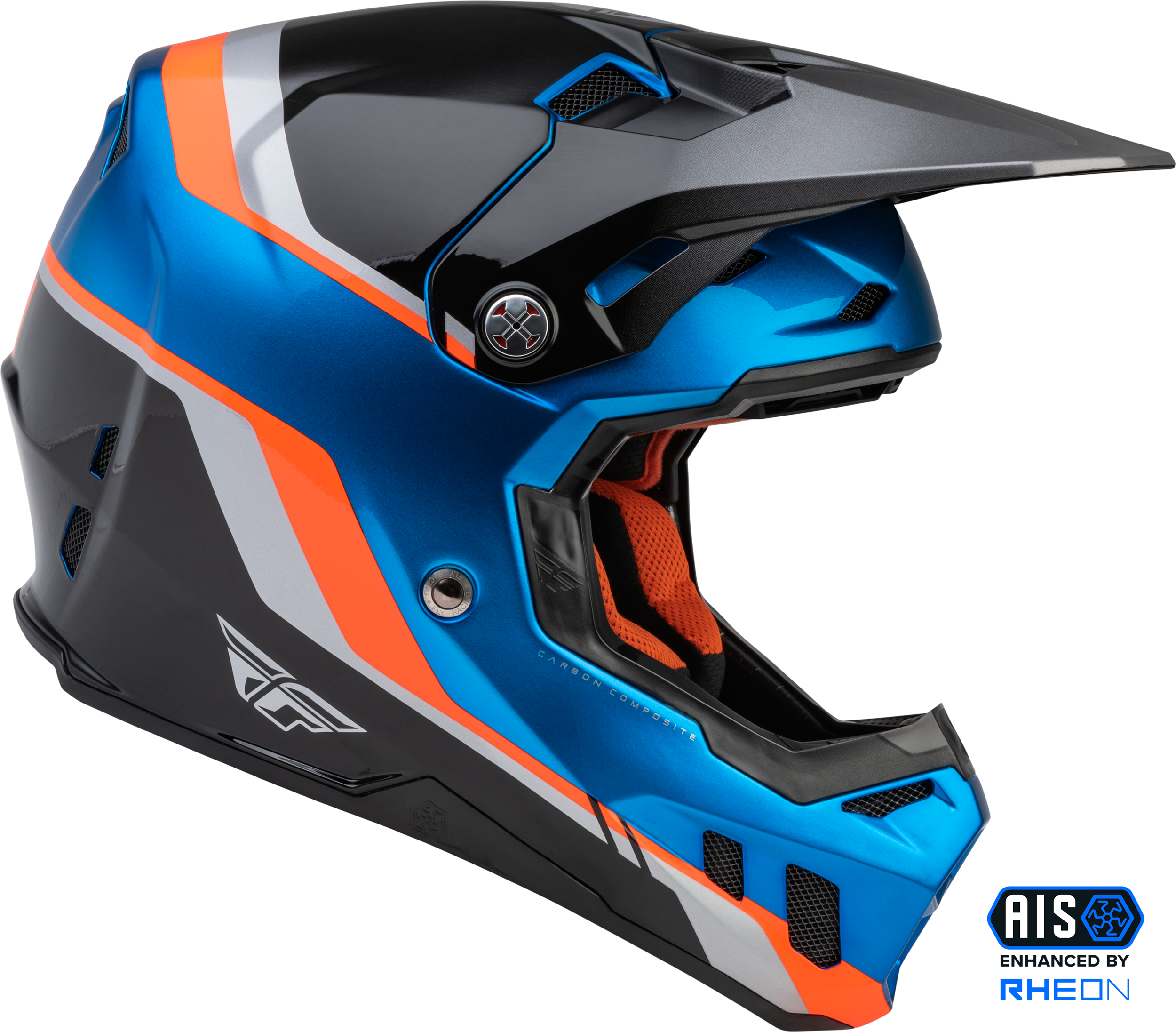Formula Cc Driver Helmet Blue/Orange/Black Lg