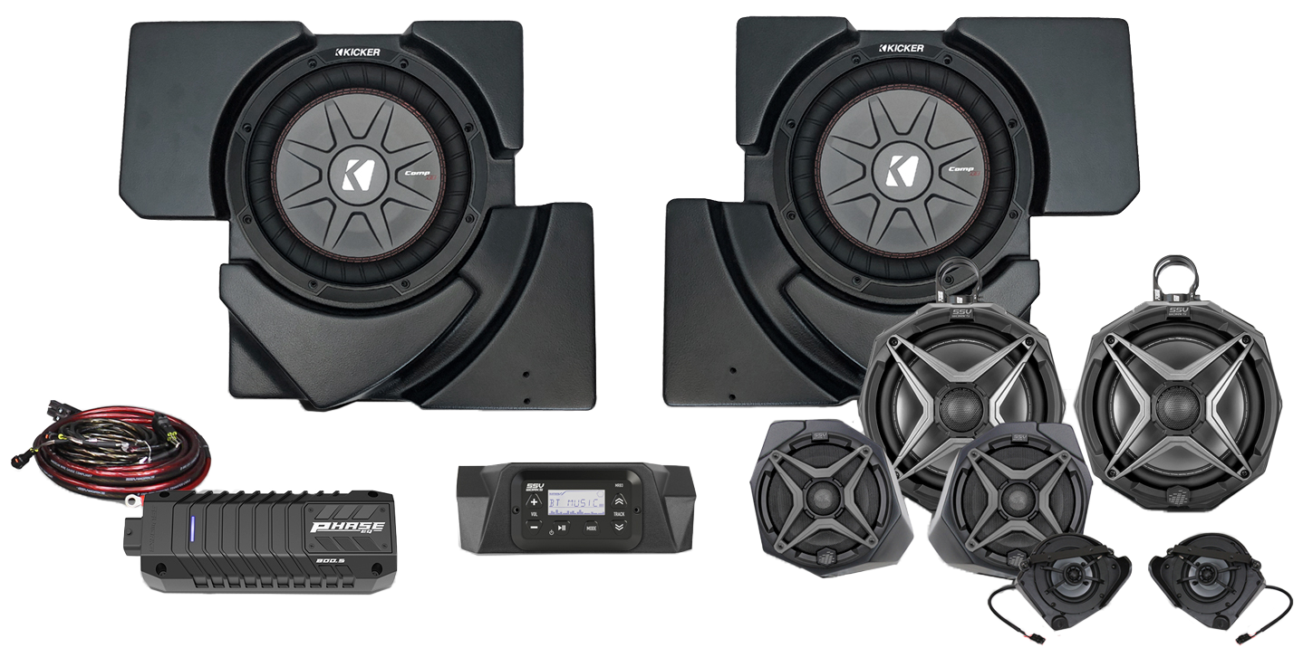 8 Speaker Plug And Play Kit W/ 8" Cage Pods