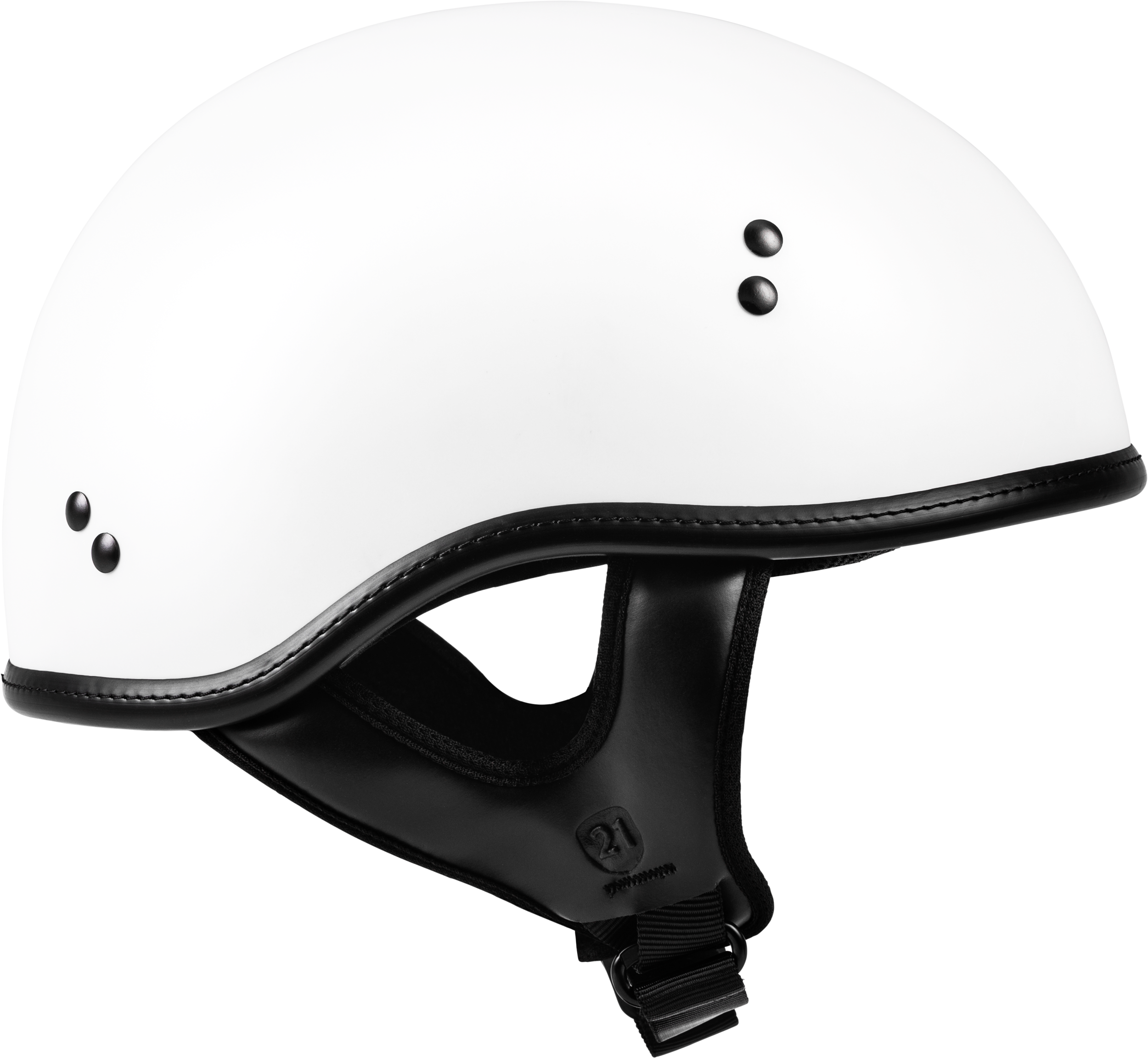 .357 Solid Half Helmet Matte White Xl