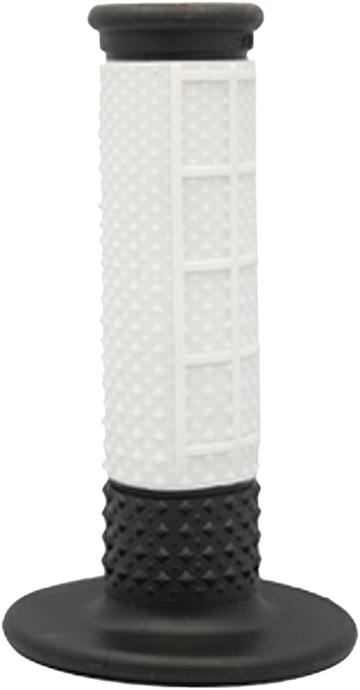 X.9 Half Waffle Grips White/Black - Cyclemax Parts