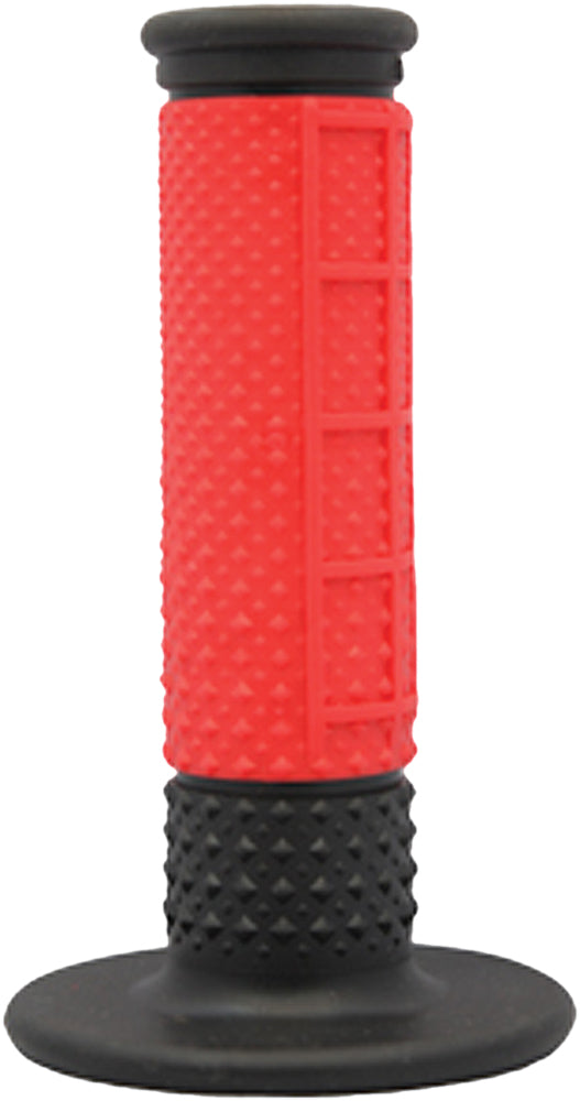 X.9 Half Waffle Grips Red/Black - Cyclemax Parts