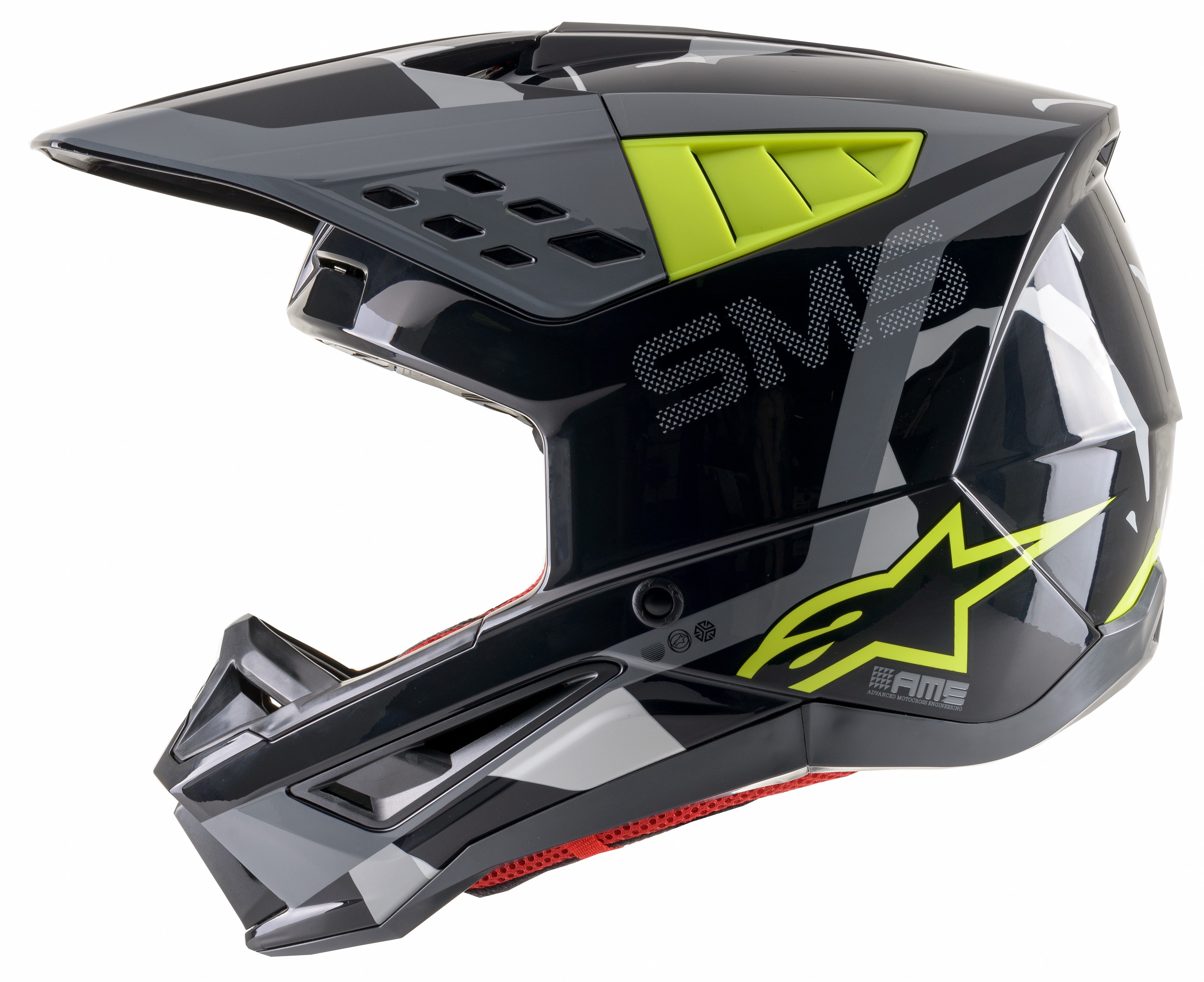 S M5 Rover Helmet Anthracite/Yel Fluo/Camo Lg